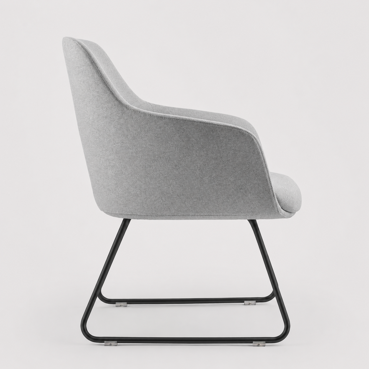 Aspen Sled Tub Chair - Light Grey