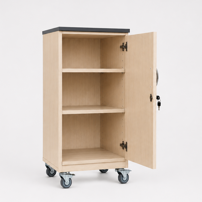 Lockable Mobile Bench - Single Door