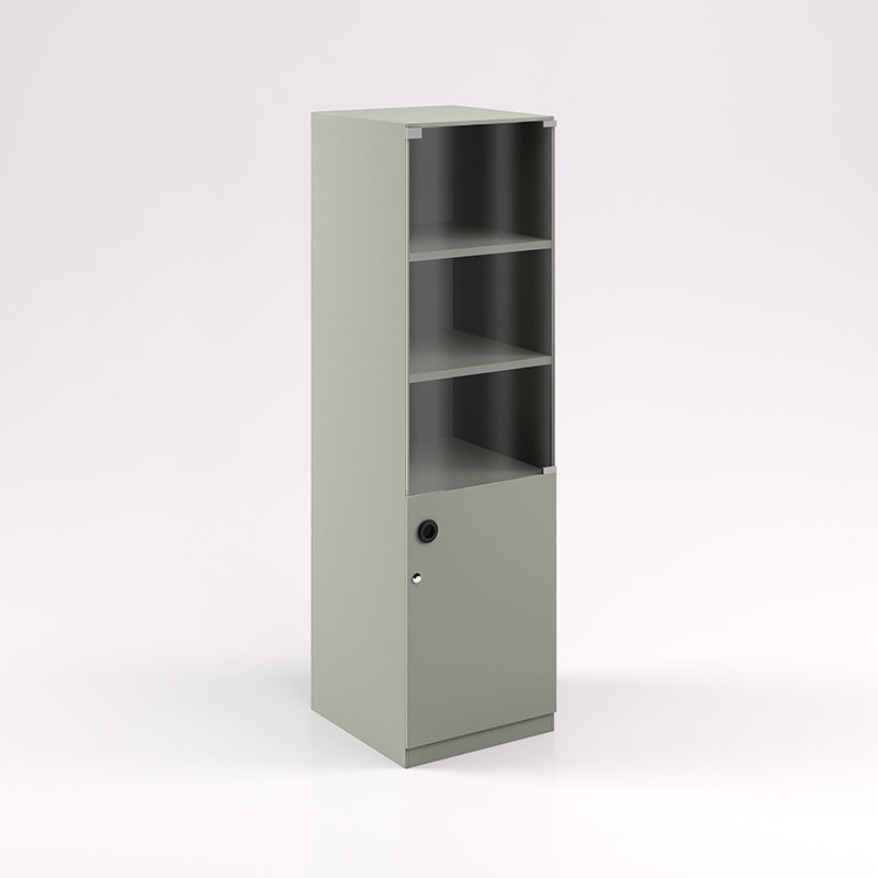 Half Cabinet Bookcase, Glass Doors (Rh)