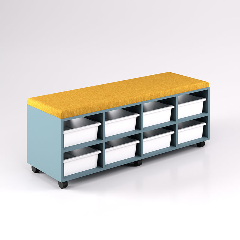Mobile Bench Cupboard with 8 Trays (Single Sided)
