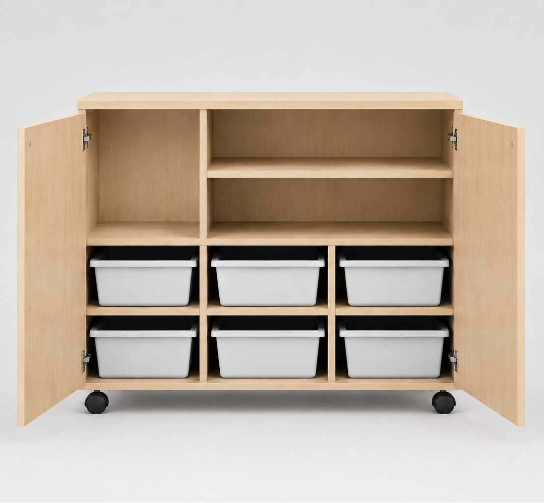 Closed Mobile Bench - 6 Trays