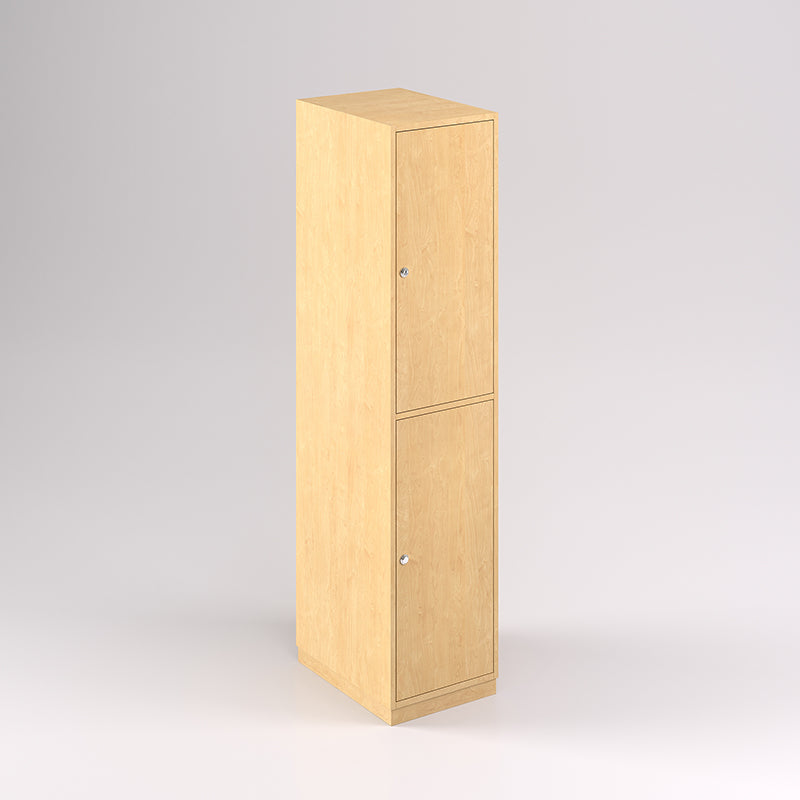 Two Door Vertical Timber Locker