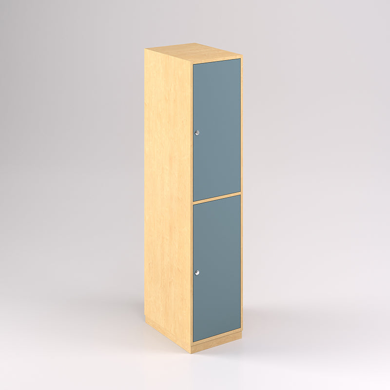 Two Door Vertical Timber Locker
