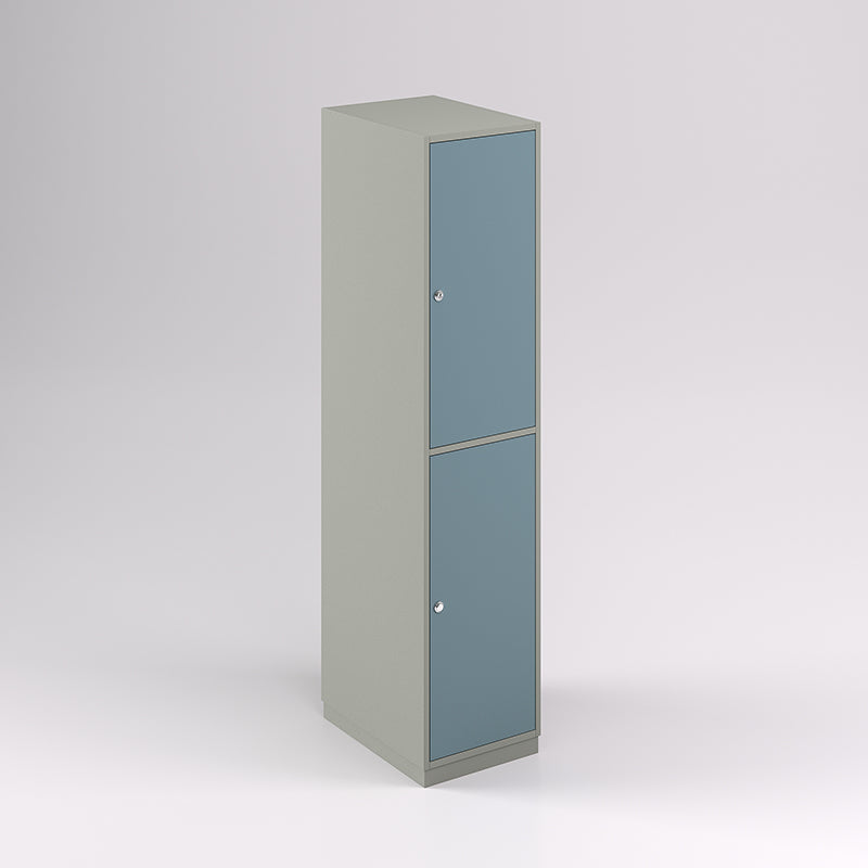 Two Door Vertical Timber Locker