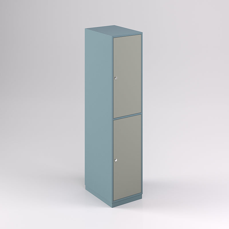 Two Door Vertical Timber Locker
