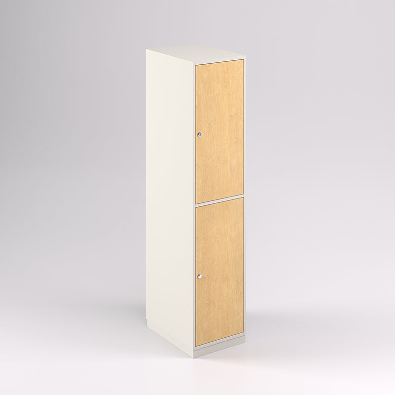 Two Door Vertical Timber Locker