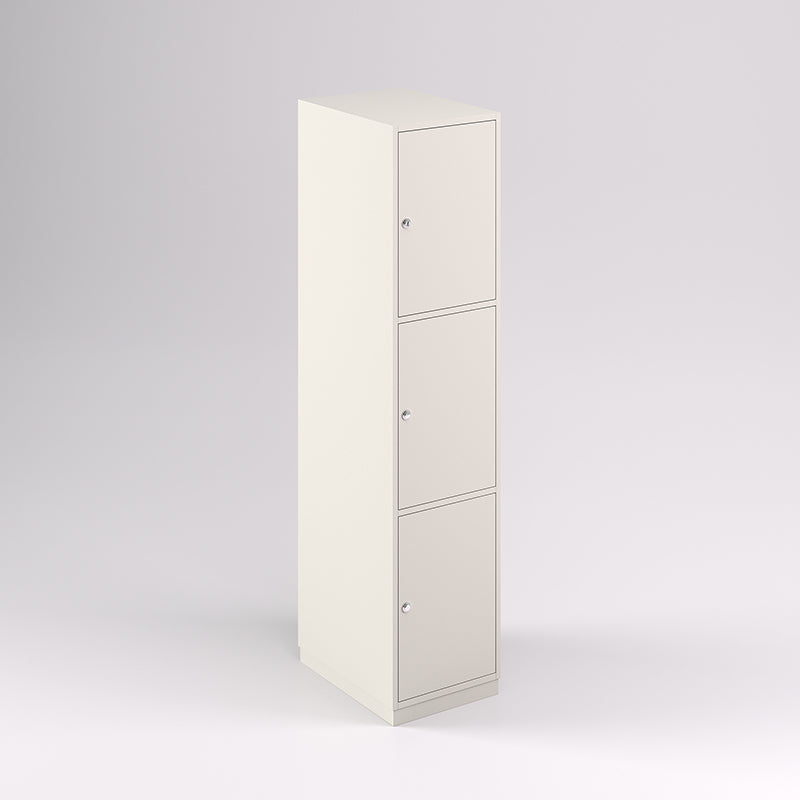 Three Door Vertical Timber Locker