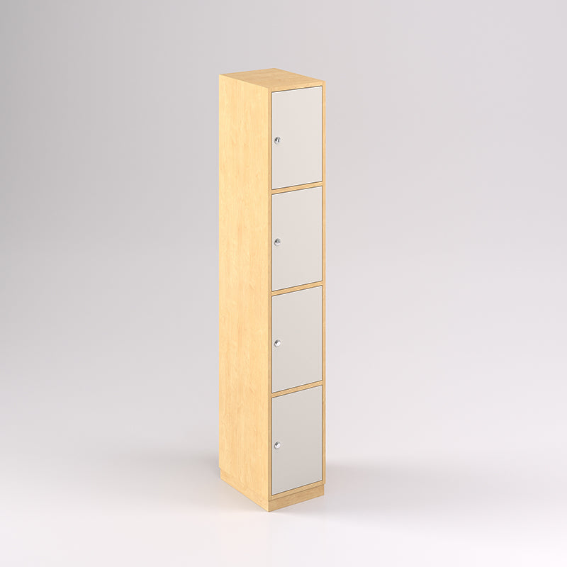 Four Door Vertical Timber Locker