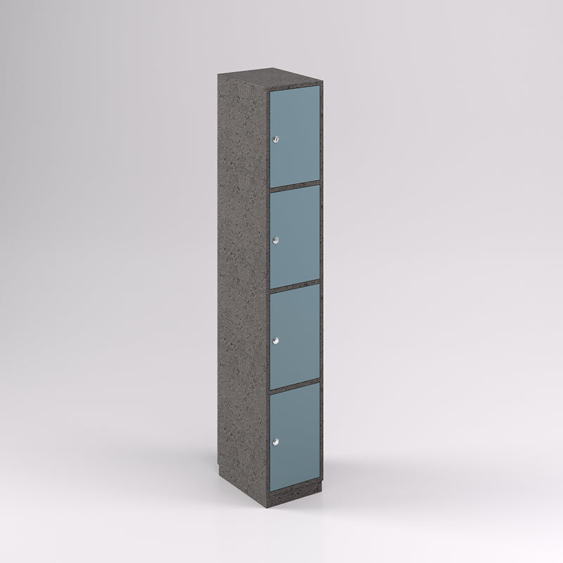 Four Door Vertical Timber Locker