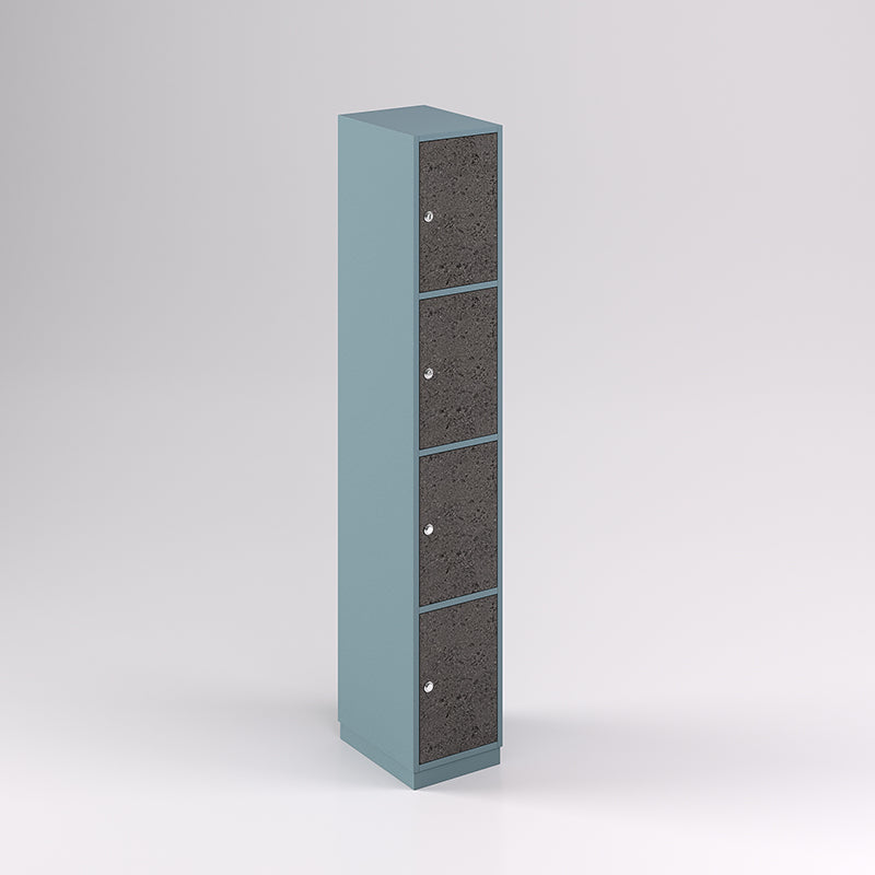 Four Door Vertical Timber Locker