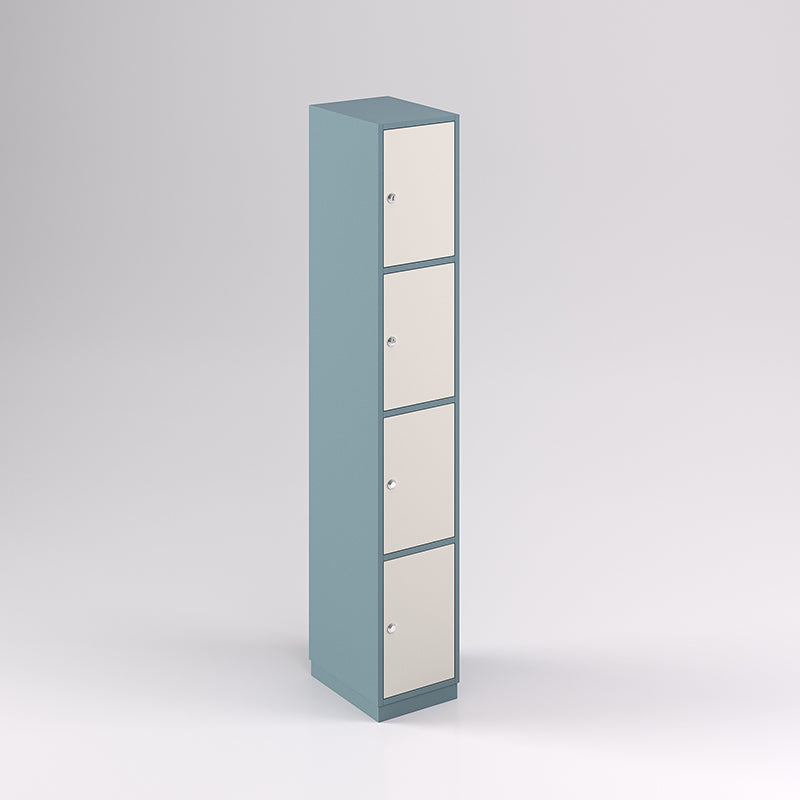 Four Door Vertical Timber Locker