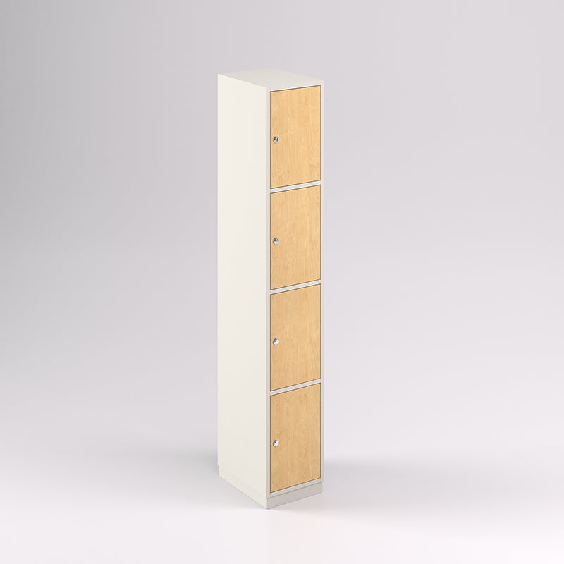 Four Door Vertical Timber Locker