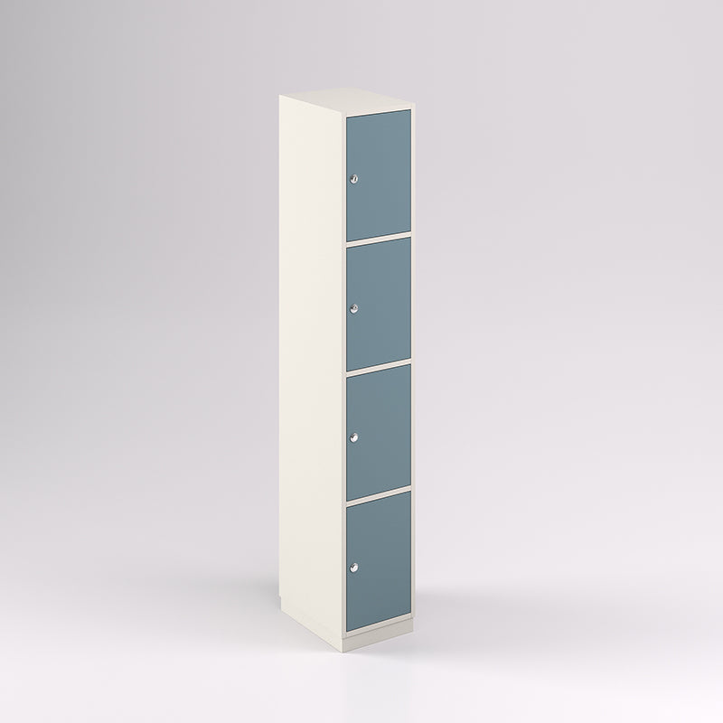 Four Door Vertical Timber Locker