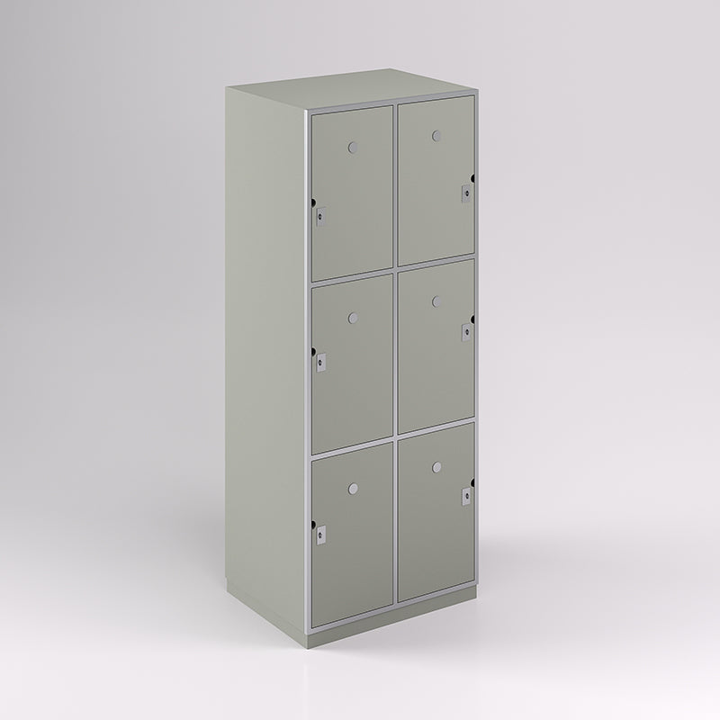 Six Door Steel Frame Locker (3H X 2W) - Batger Australia