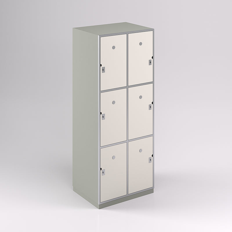 Six Door Steel Frame Locker (3H X 2W) - Batger Australia