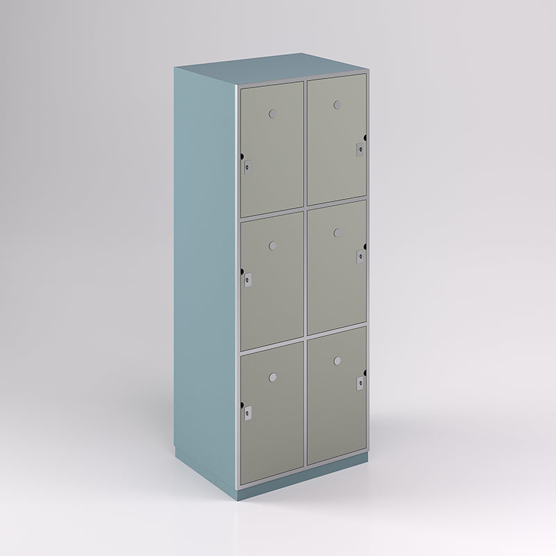 Six Door Steel Frame Locker (3H X 2W) - Batger Australia