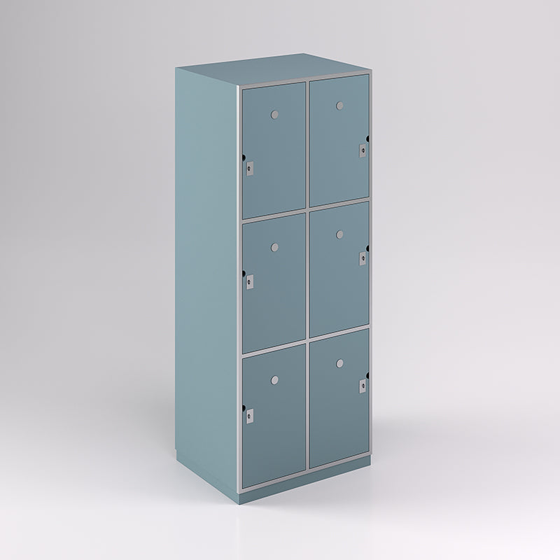 Six Door Steel Frame Locker (3H X 2W) - Batger Australia
