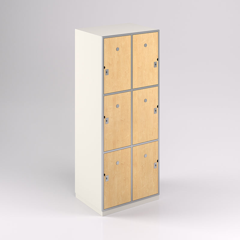 Six Door Steel Frame Locker (3H X 2W) - Batger Australia