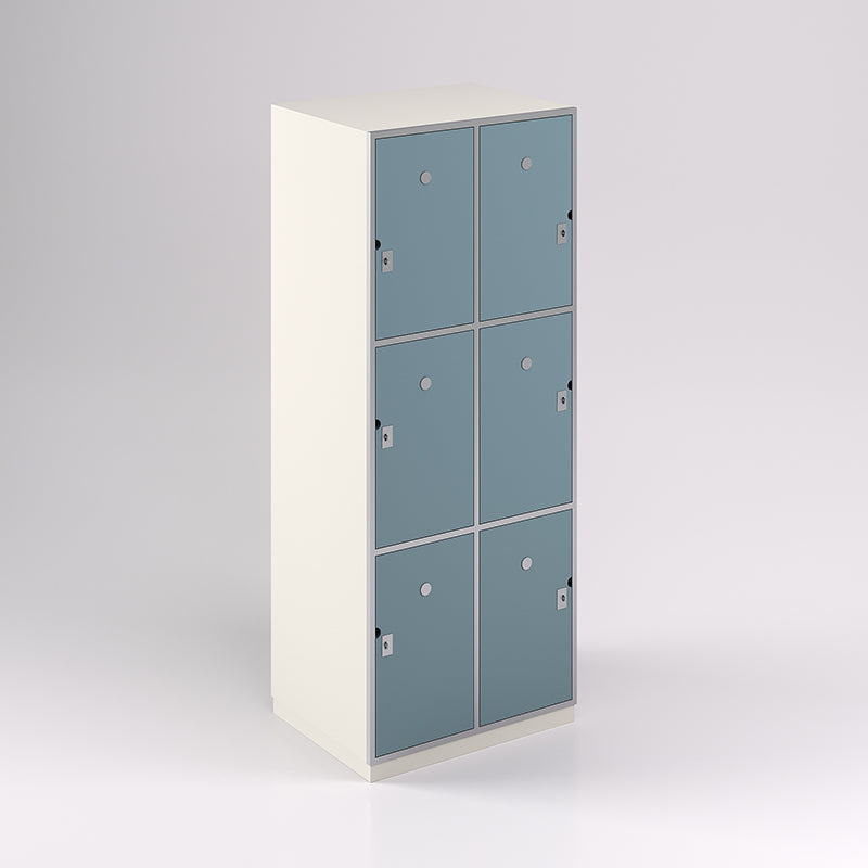 Six Door Steel Frame Locker (3H X 2W) - Batger Australia