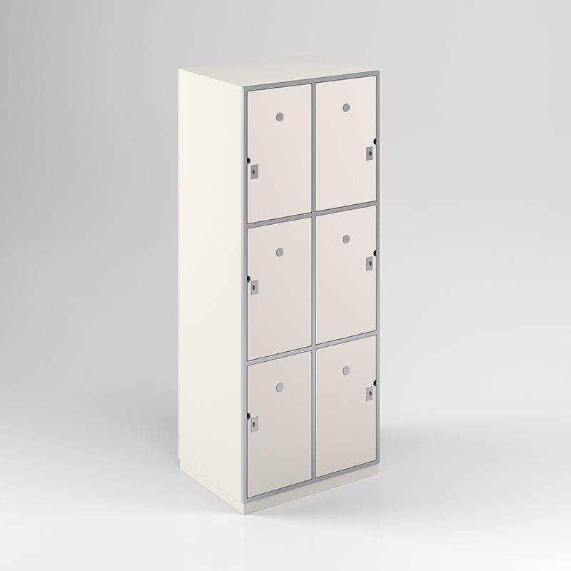 Six Door Steel Frame Locker (3H X 2W) - Batger Australia