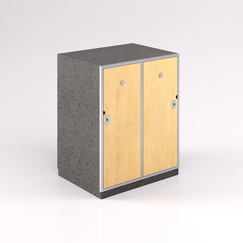 Two Door Horizontal Steel Frame Locker