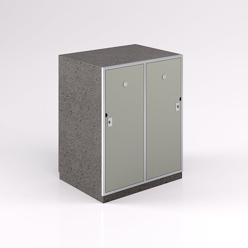 Two Door Horizontal Steel Frame Locker