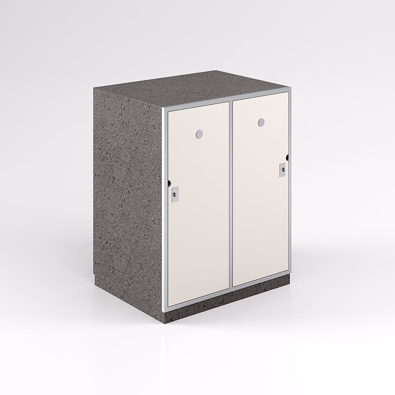 Two Door Horizontal Steel Frame Locker