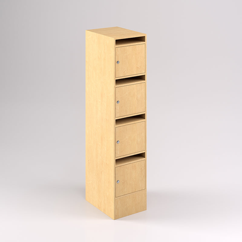 4 Door Pigeon Hole Timber Locker