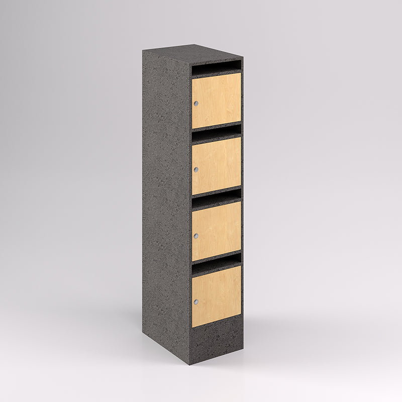 4 Door Pigeon Hole Timber Locker
