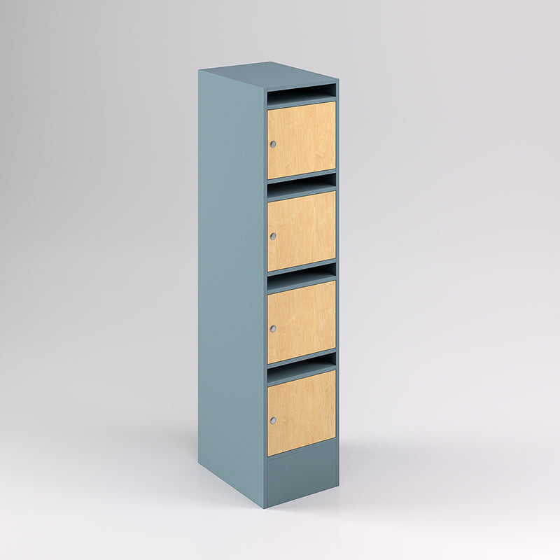 4 Door Pigeon Hole Timber Locker