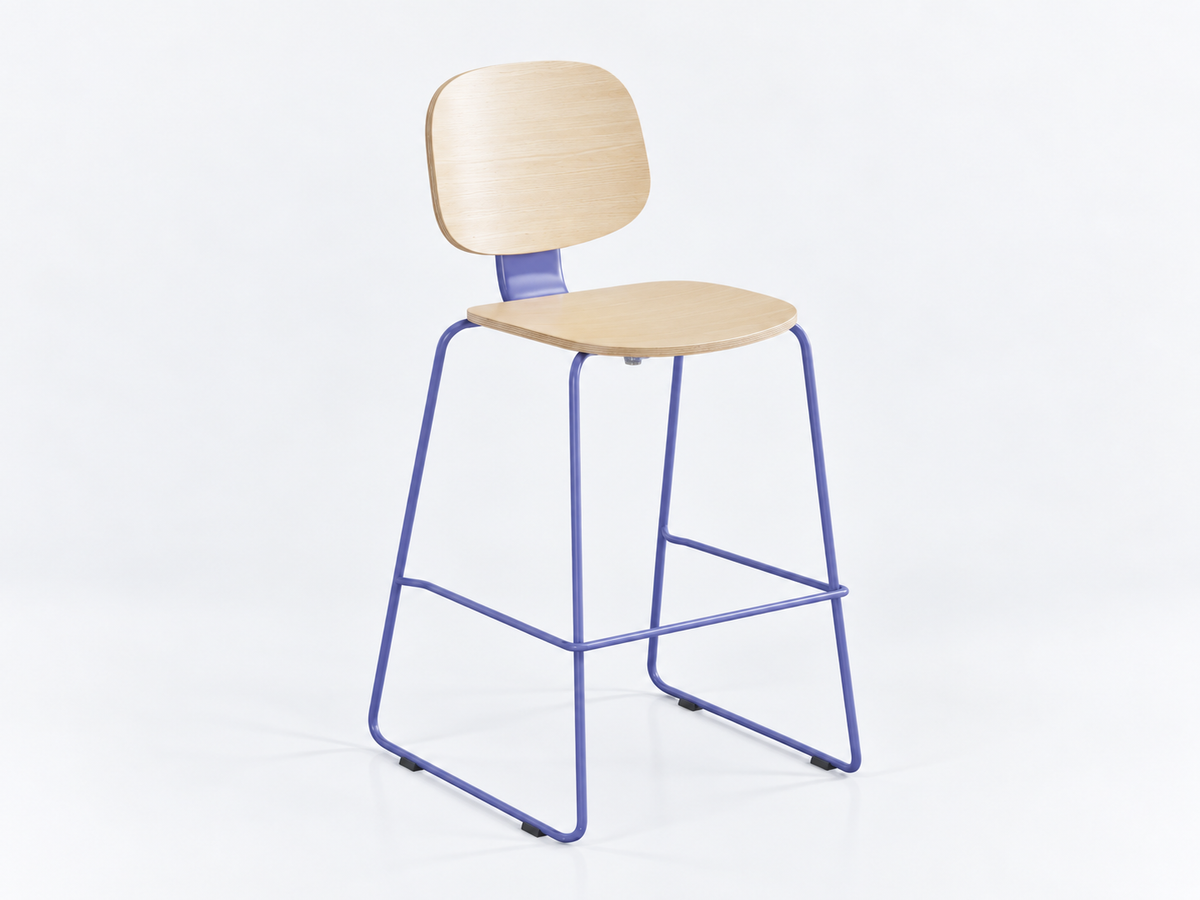 Loop Sled-base Bar Stool
