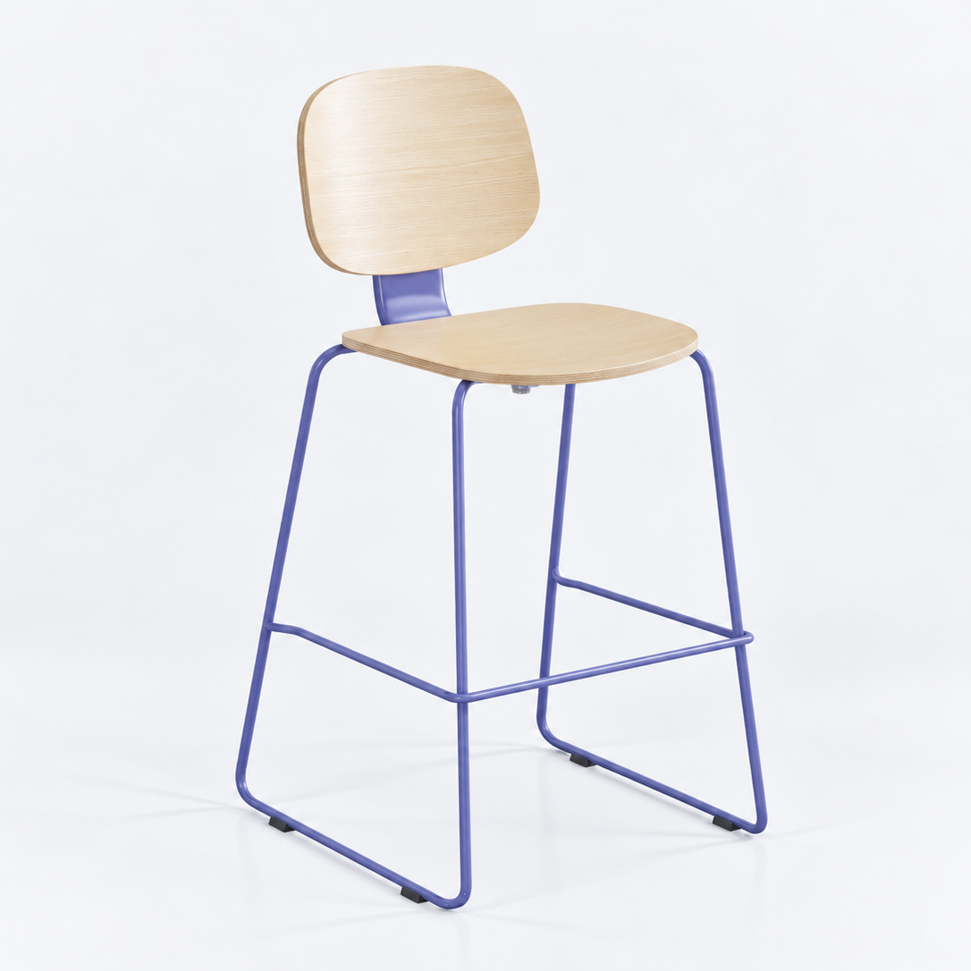 Loop Sled-base Bar Stool