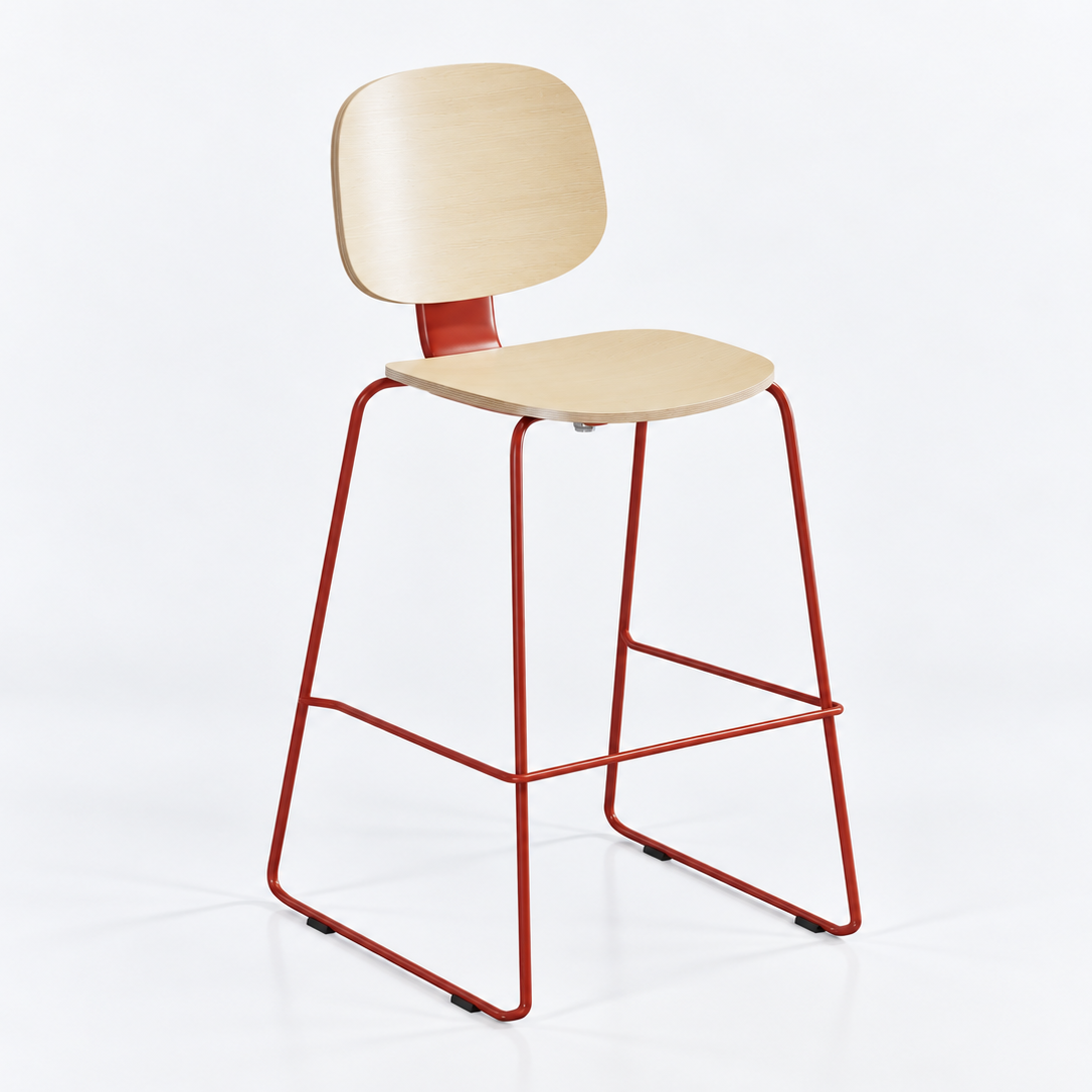 Loop Sled-base Bar Stool