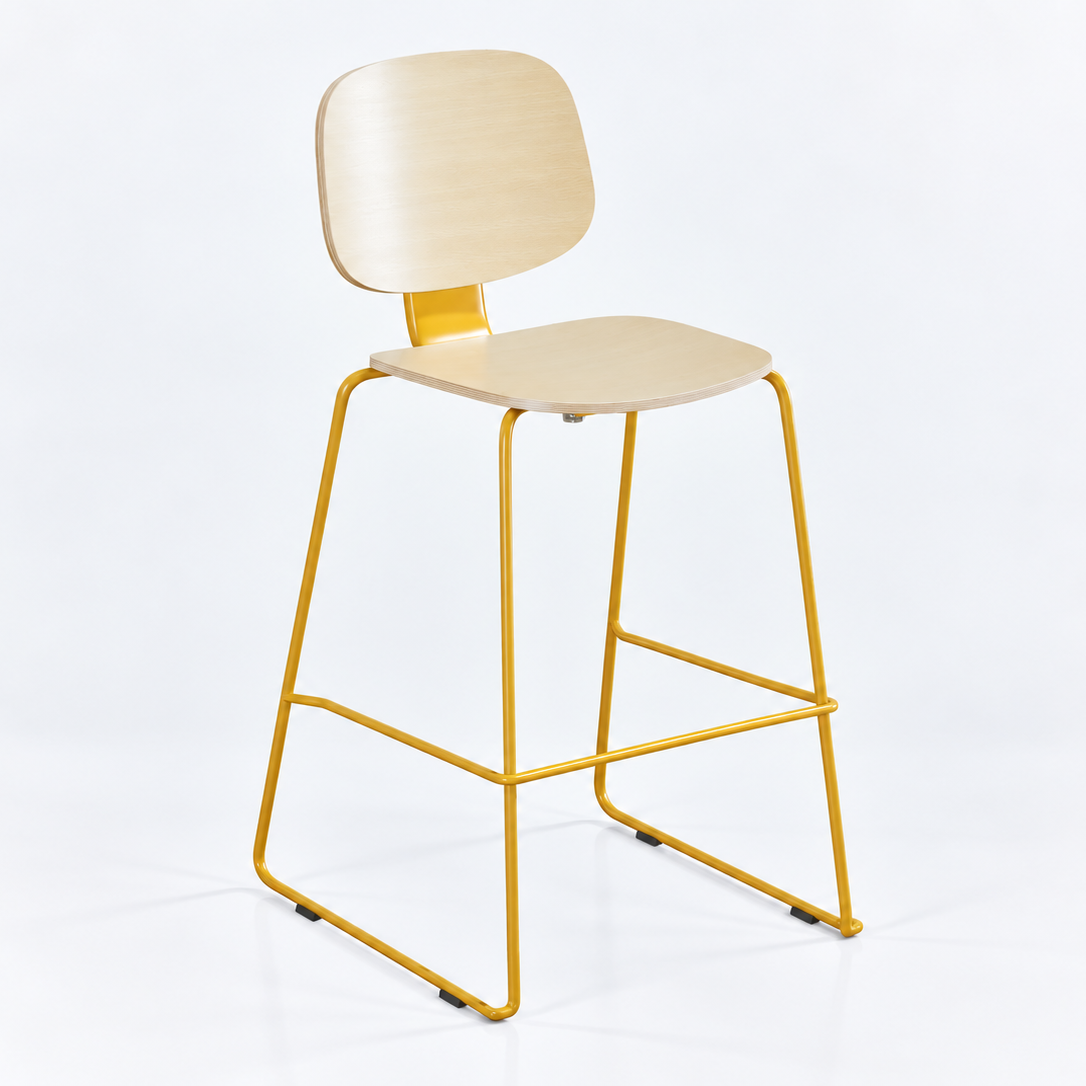Loop Sled-base Bar Stool