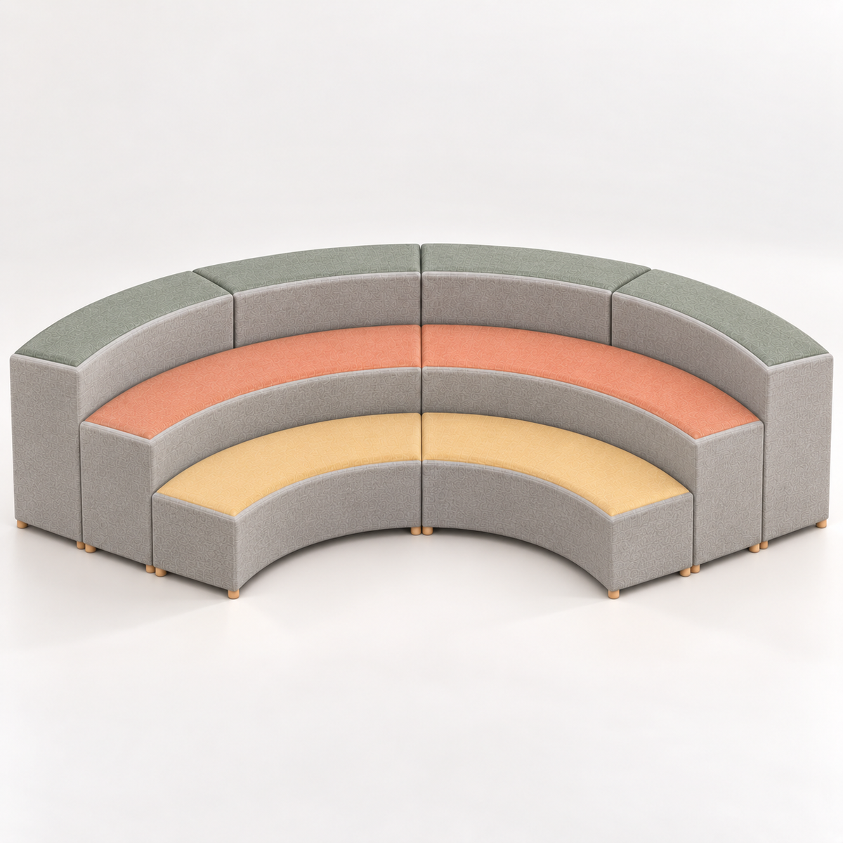 Soft Theatre Ottoman Suite - 8 Pieces