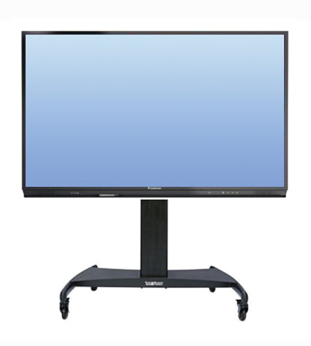 75" Promethean Panel on Mobile Height Adjustable Stand - Batger Australia