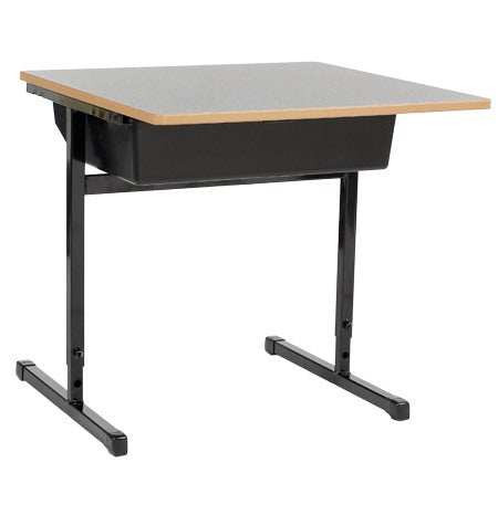 Single Height Adj Table With Box - Batger Australia