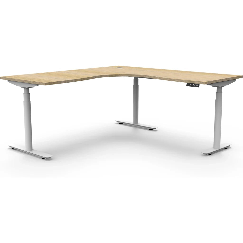 Sit Stand Electric L-Shape Desk 1800 X 1800 - Batger Australia