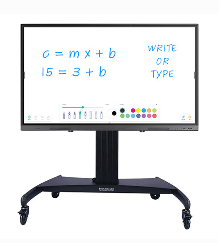 75" Interactive Flat Panel With Trolley - Batger Australia