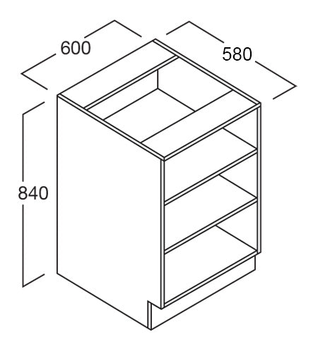 Bench Cup 600 Tech 2 Shelves - Batger Australia