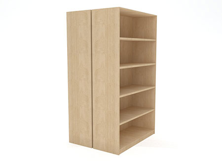 Double Sided Bookcase - 1540H - Batger Australia