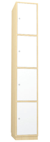 Four Door Vertical Timber Locker - Batger Australia
