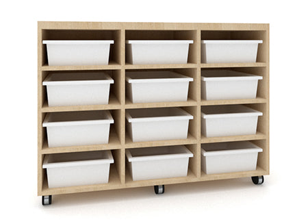 Mobile Tote Tray Unit - 12 Tray - Batger Australia