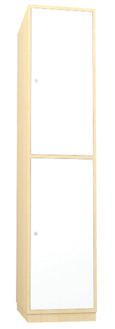 Two Door Vertical Timber Locker - Batger Australia