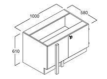 Low - Corner Bench Cupboard
