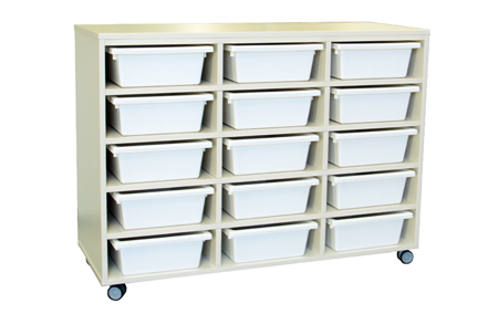 Tote Tray Unit with 15 Trays