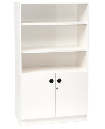 Cabinet Bookcase Double Door 1540mm High
