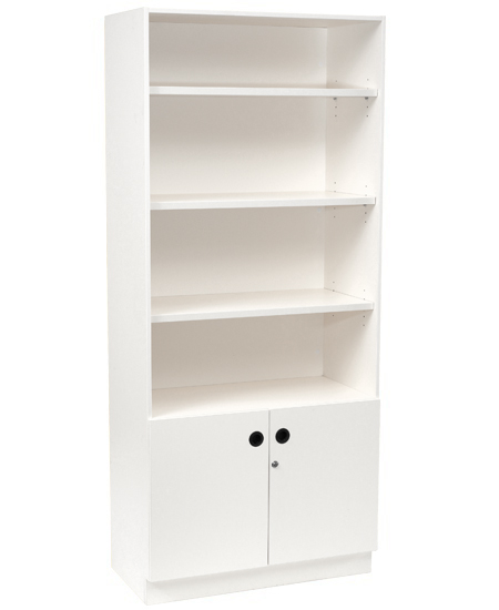 Cabinet Bookcase Double Door 1800mm High