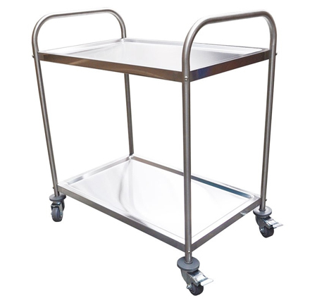 S/S 2 Tier Catering Trolley