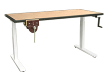 Height Adjustable Woodwork Bench